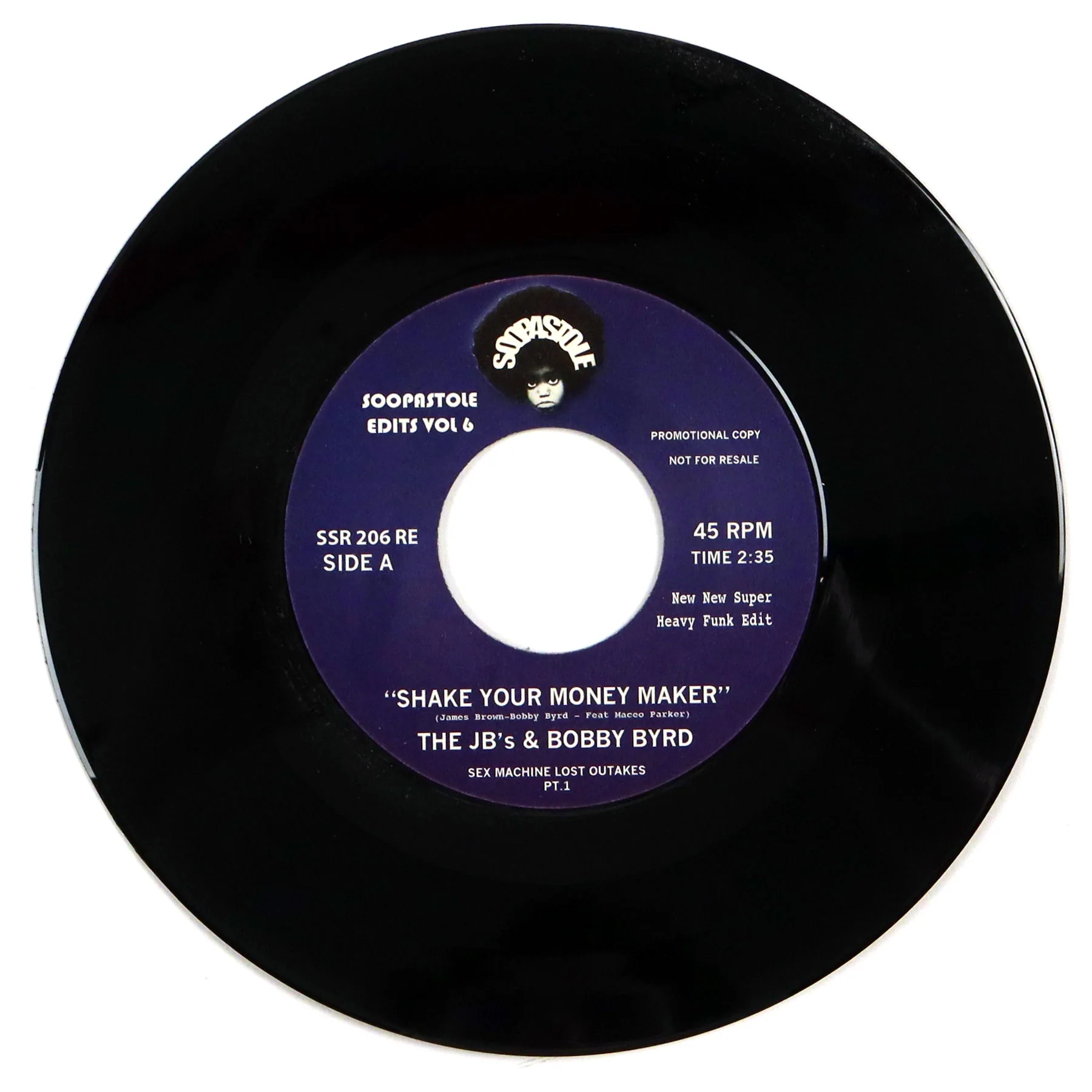 The J.B.'s & Bobby Byrd: Soopastole Edits Vol.6 Vinyl 7"