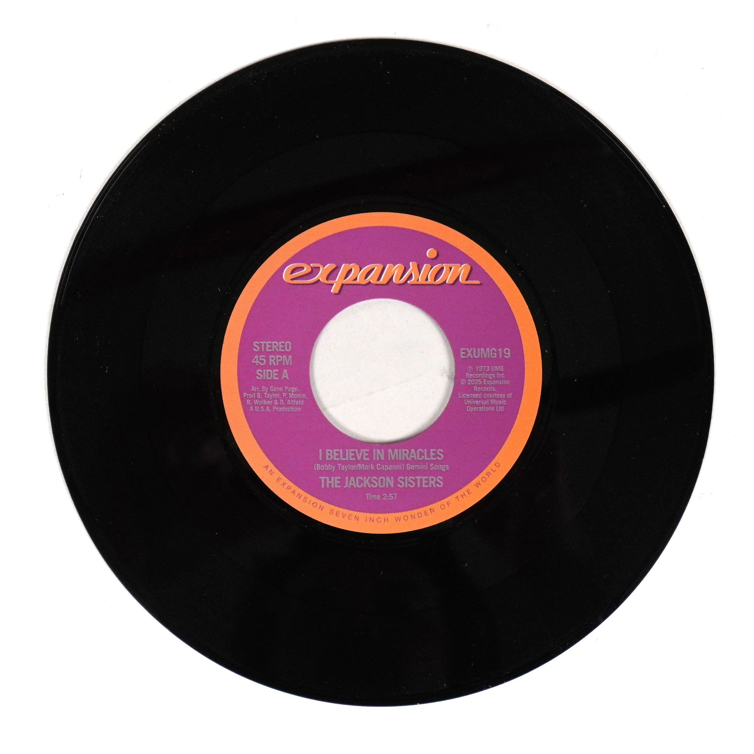 The Jackson Sisters: I Believe In Miracles (Import) Vinyl 7"