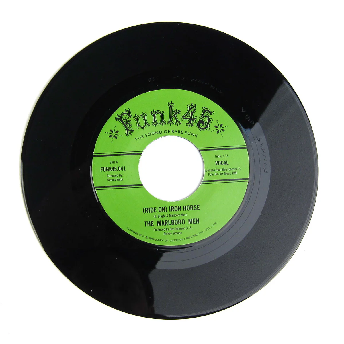 The Marlboro Men: Ride On Iron Horse Vinyl 7"