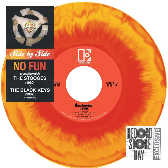 The Stooges / The Black Keys: Side By Side: No Fun (Record Store Day, Colored Vinyl) 7"