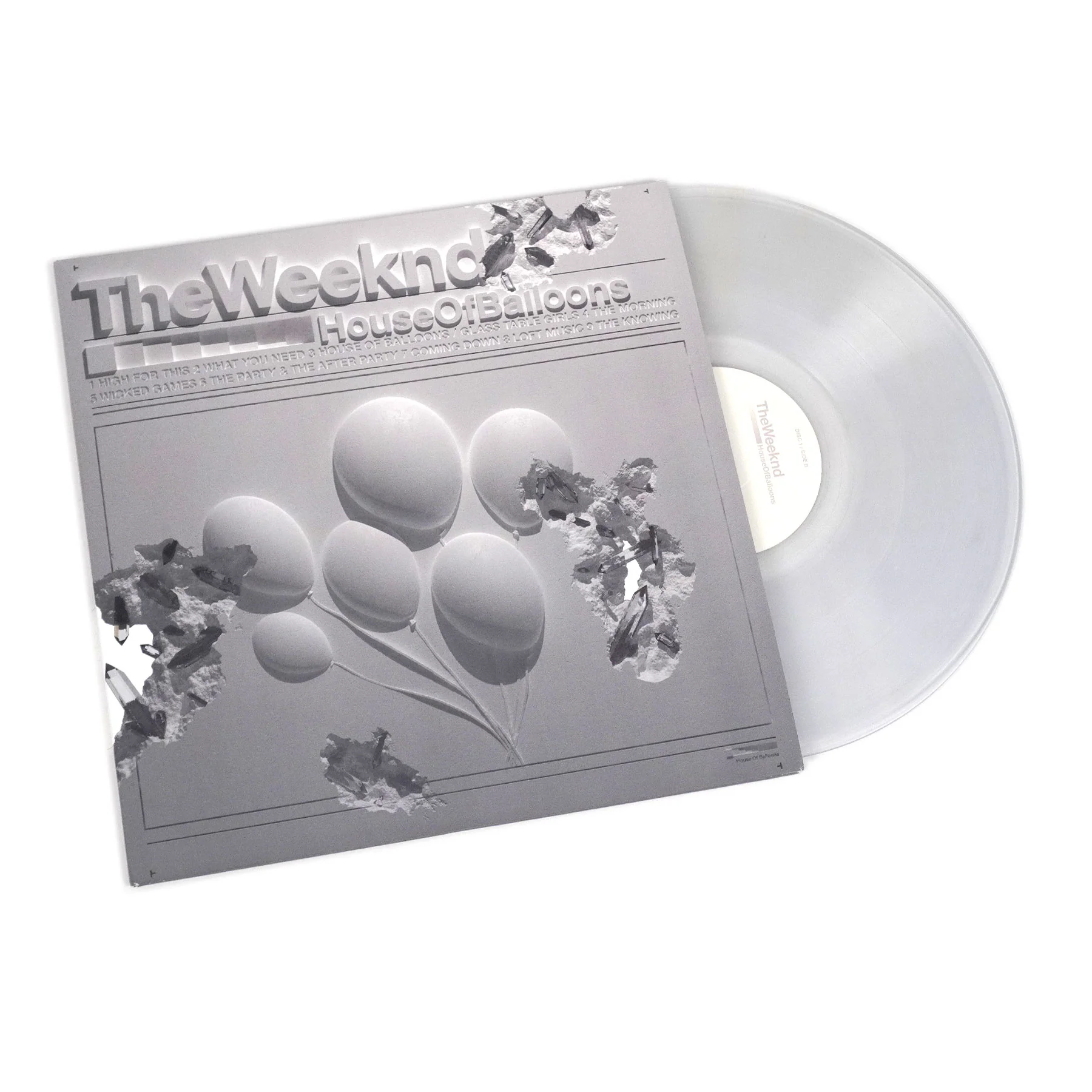The Weeknd: House Of Balloons (Daniel Arsham Artwork, Clear Colored Vinyl) Vinyl 2LP