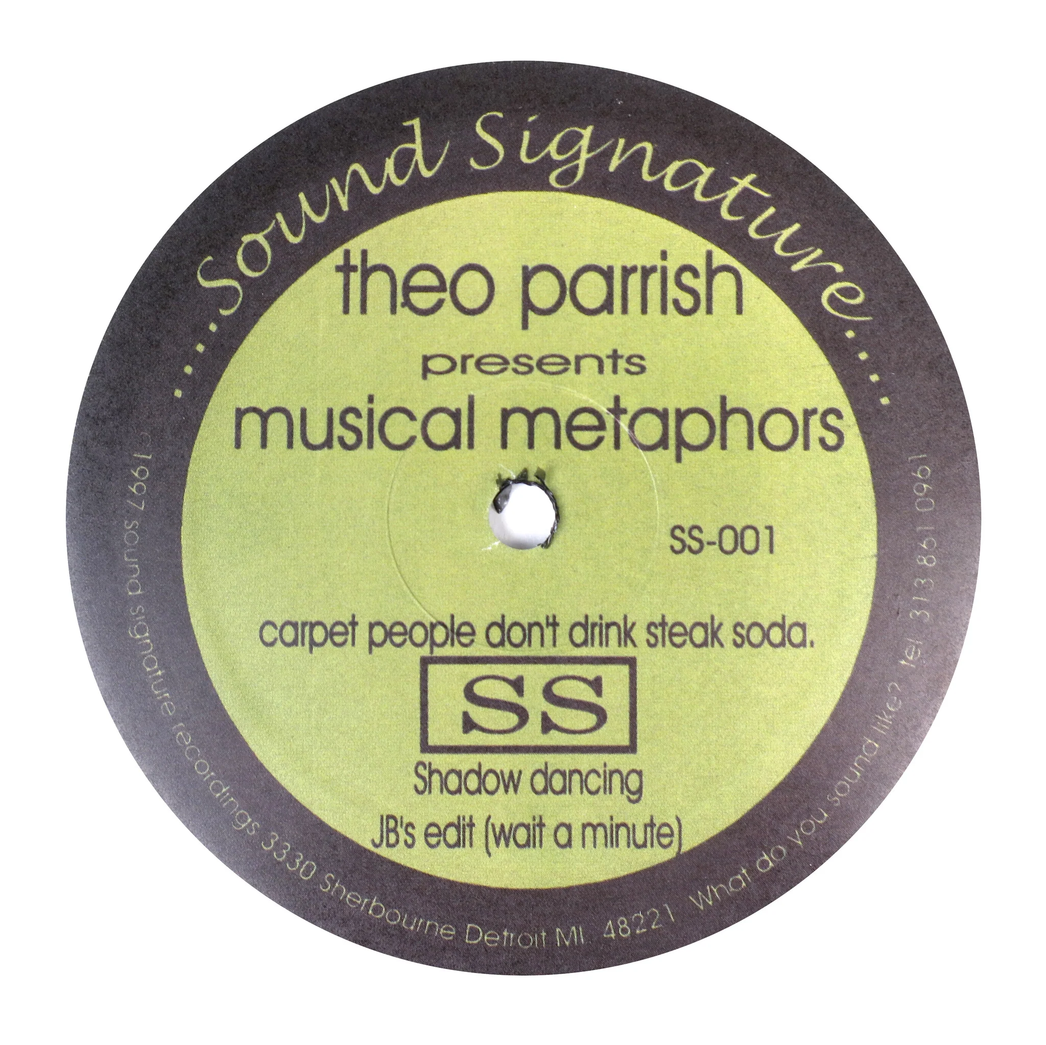 Theo Parrish: Musical Metaphors Vinyl 12"