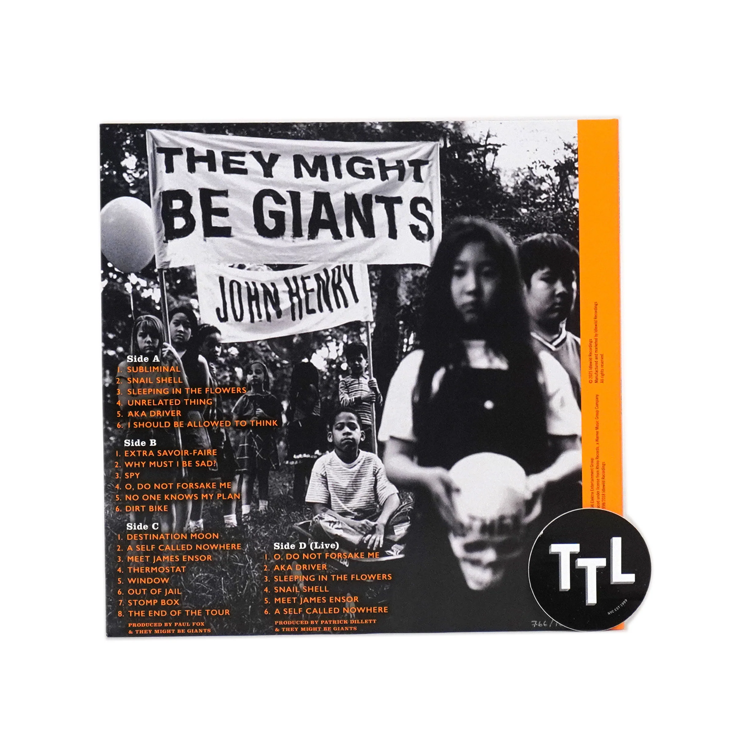 They Might Be Giants: John Henry (Colored Vinyl) Vinyl 2LP - Image 3