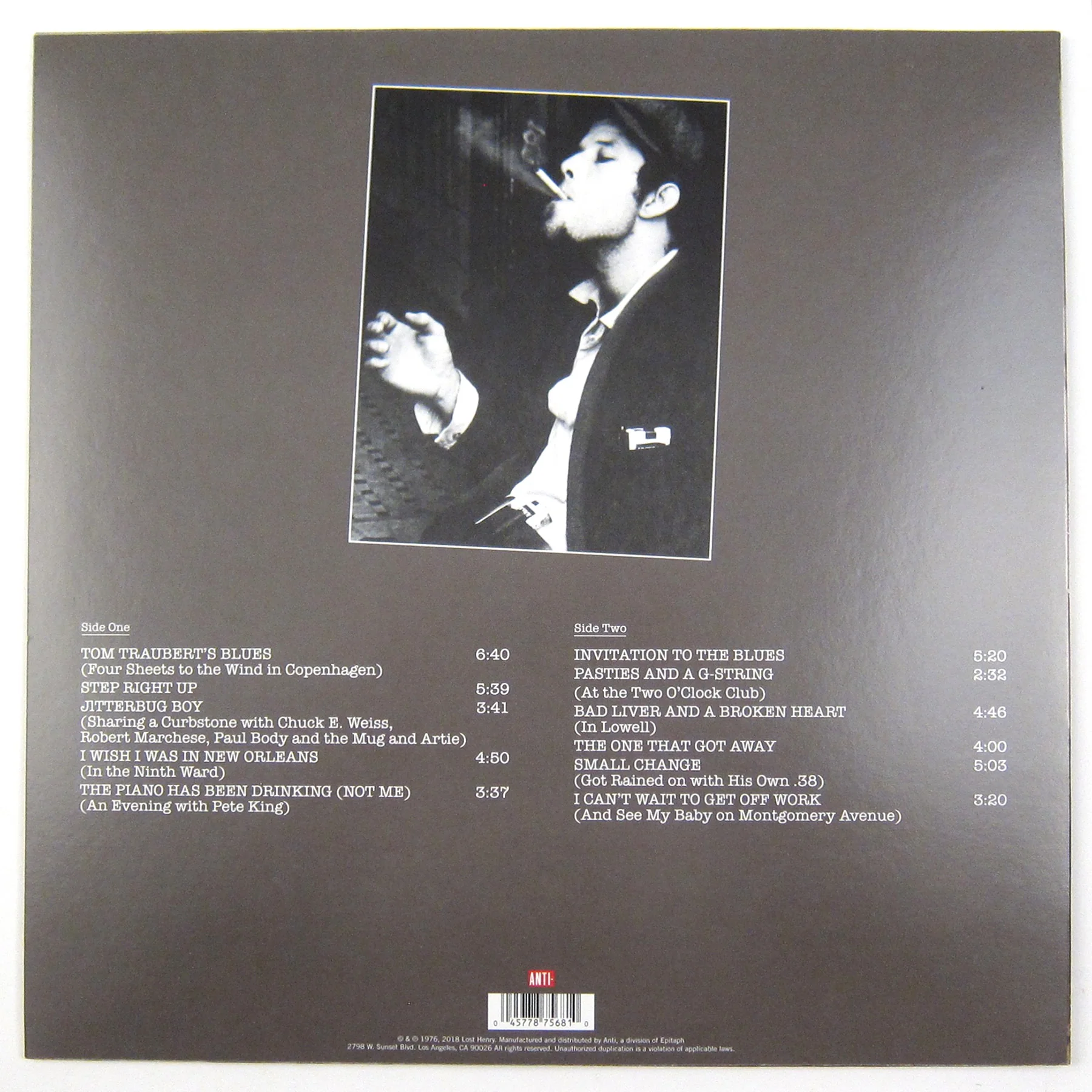 Tom Waits: Small Change (180g, Clear Colored Vinyl) Vinyl LP - Image 3