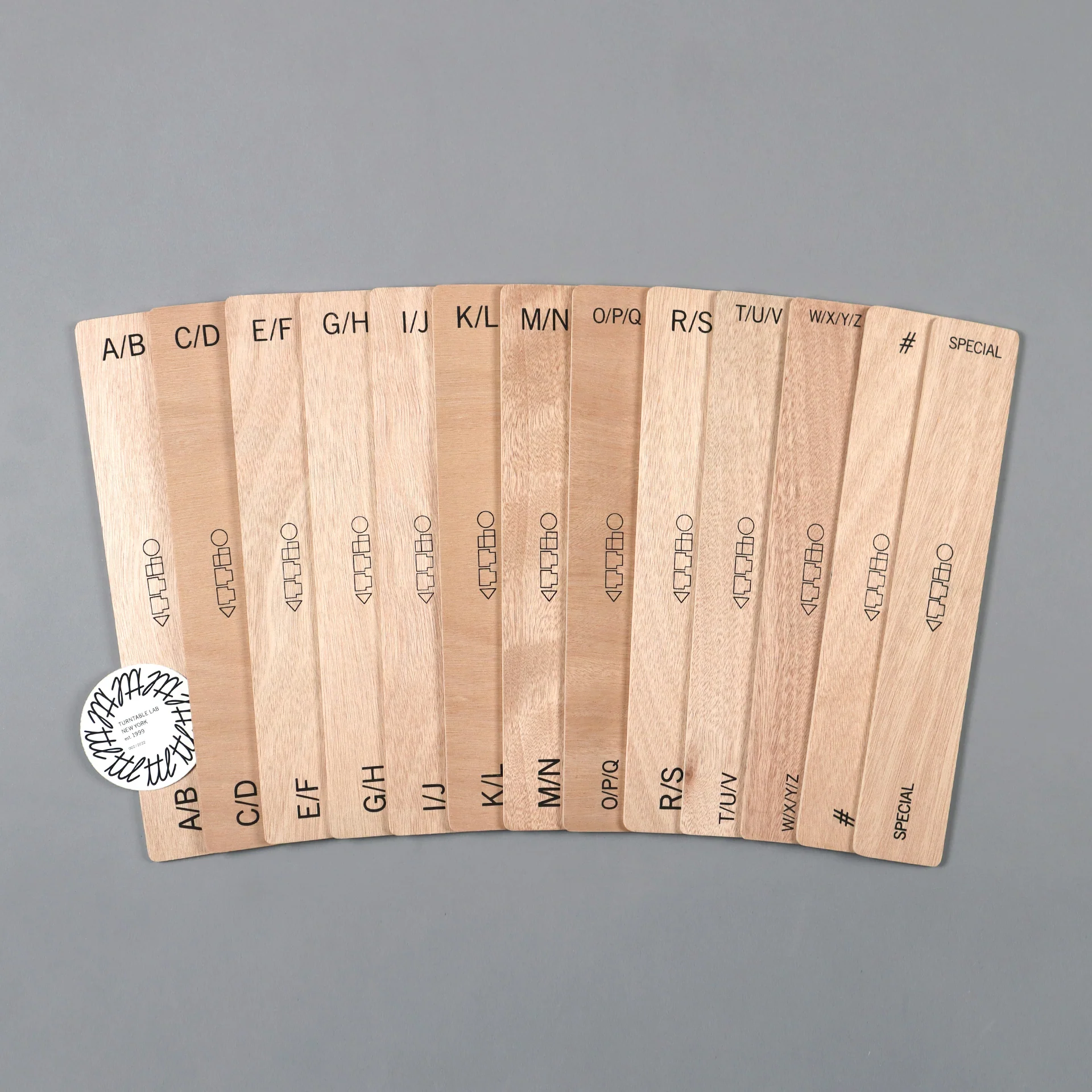 Turntable Lab: Wooden LP Dividers For Vinyl Records - Alpha - Image 2