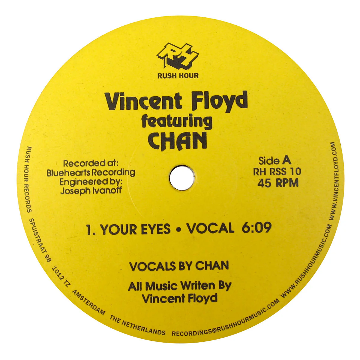 Vincent Floyd: Your Eyes ft. Chan Vinyl 12"