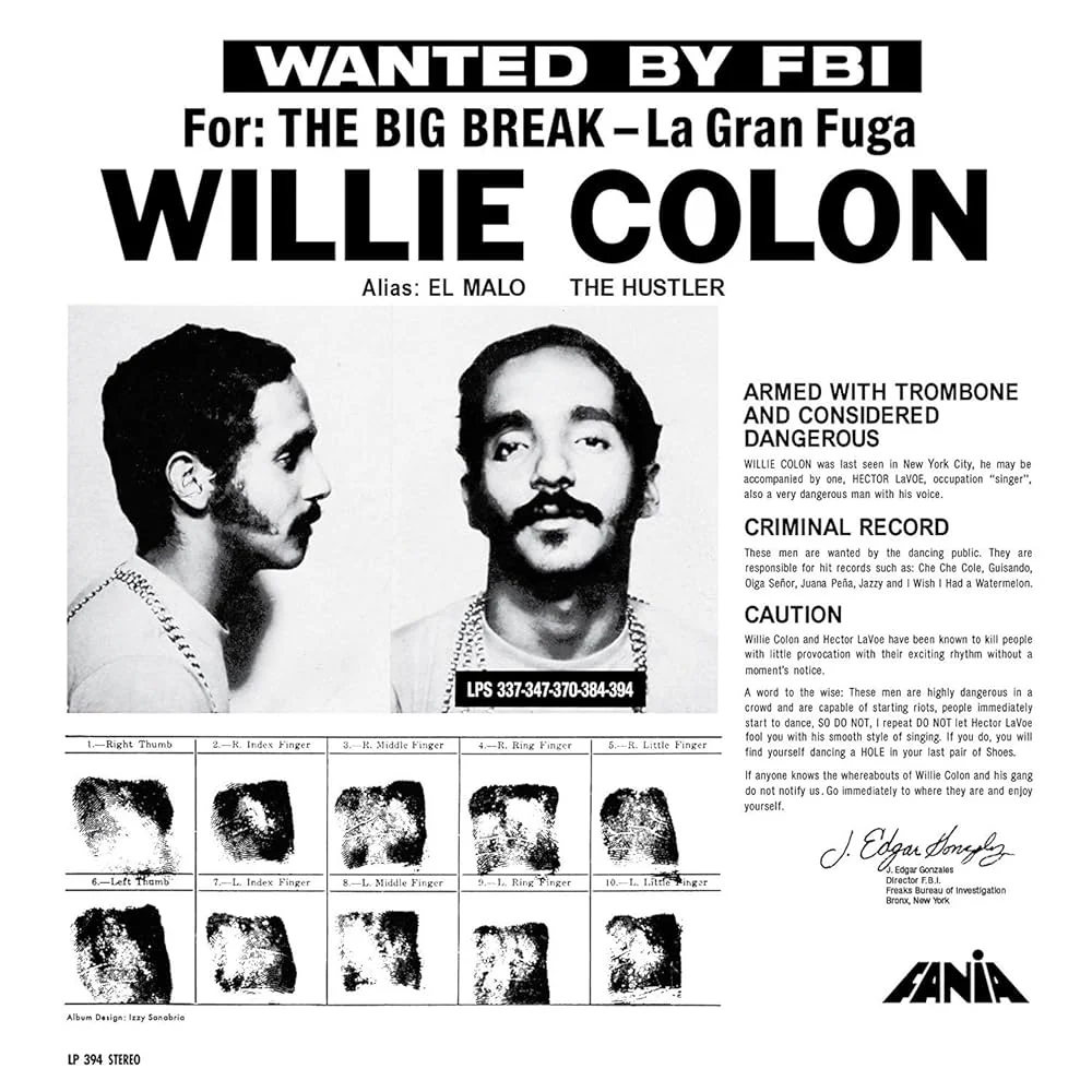 Willie Colon: Wanted For The Big Break - La Gran Fuga Vinyl LP